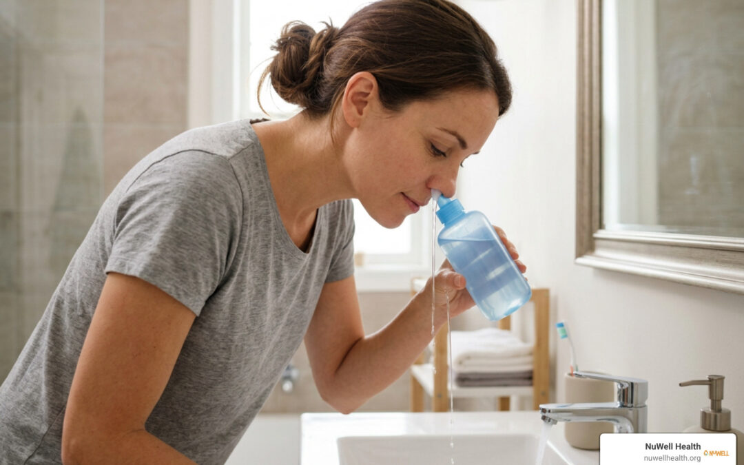 Sinus nasal irrigation rinse